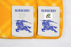 Burberry Autumn Pear Yellow War Horse Label Scarf