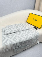 Fendi Classic Cashmere Shawl Long Scarf