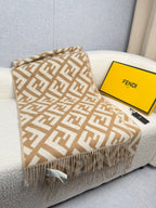 Fendi Classic Cashmere Shawl Long Scarf