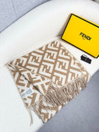 Fendi Classic Cashmere Shawl Long Scarf