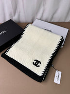 Chanel Small Chanel-Trimmed Knitted Long Scarf