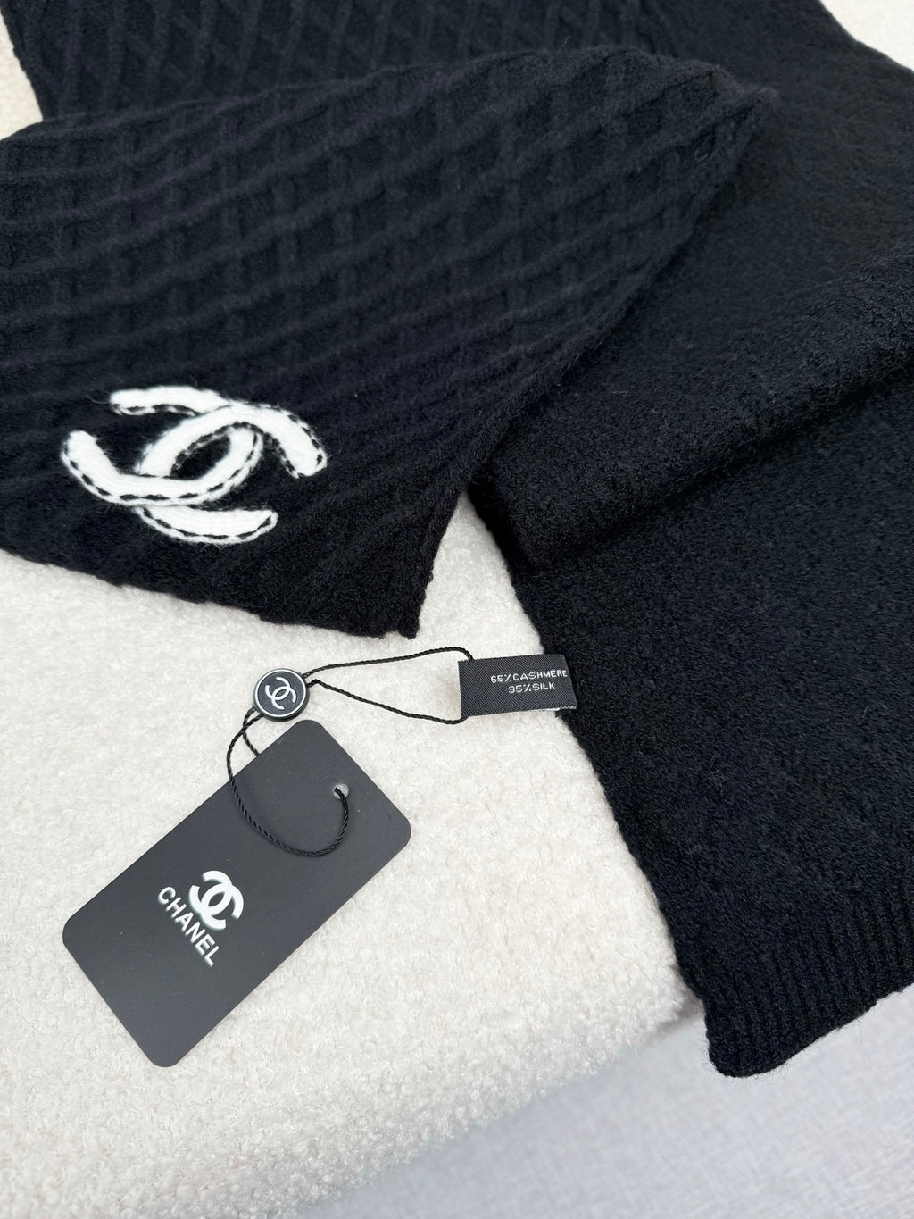Chanel Knitted Long Scarf