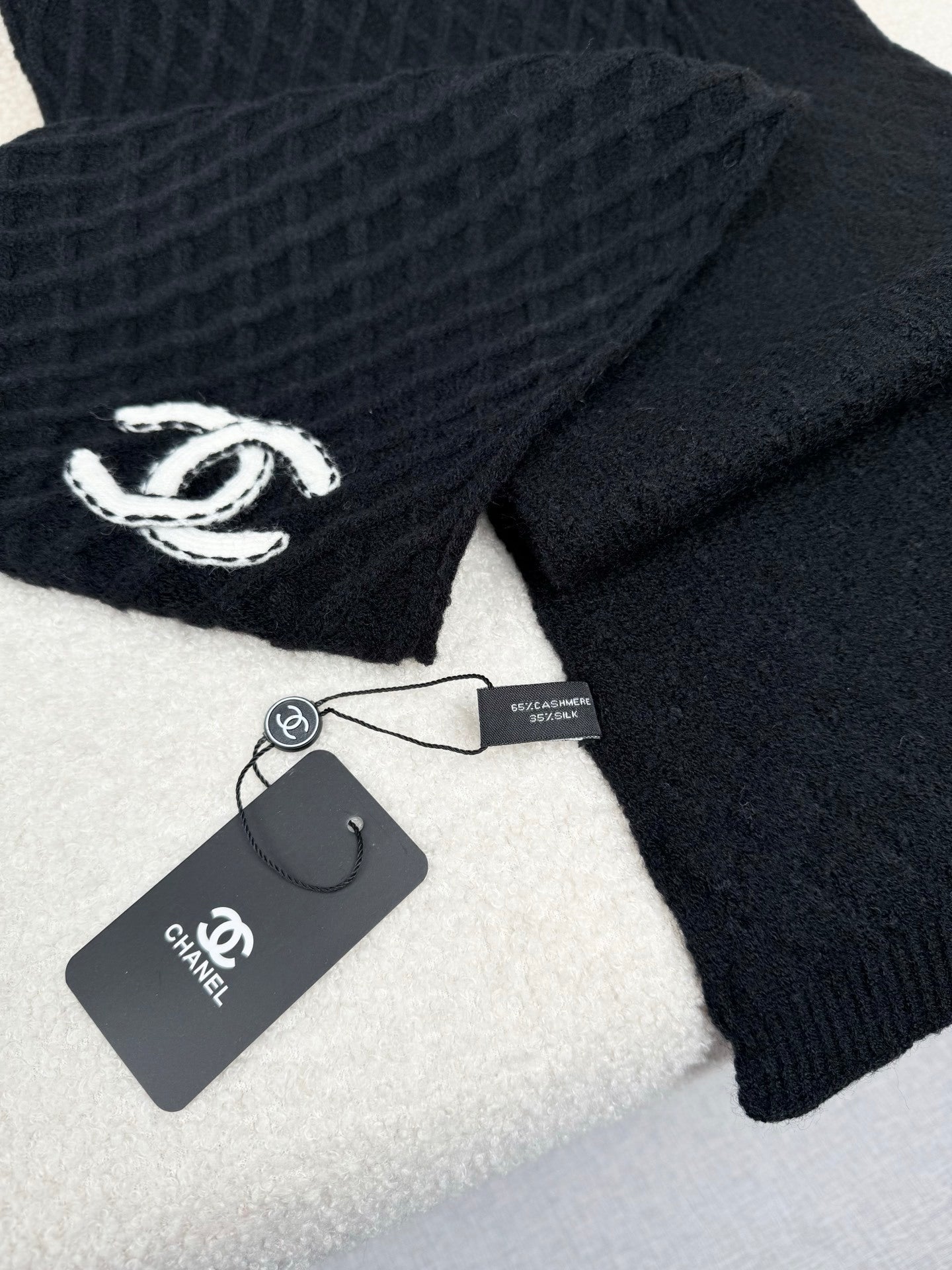Chanel Knitted Long Scarf