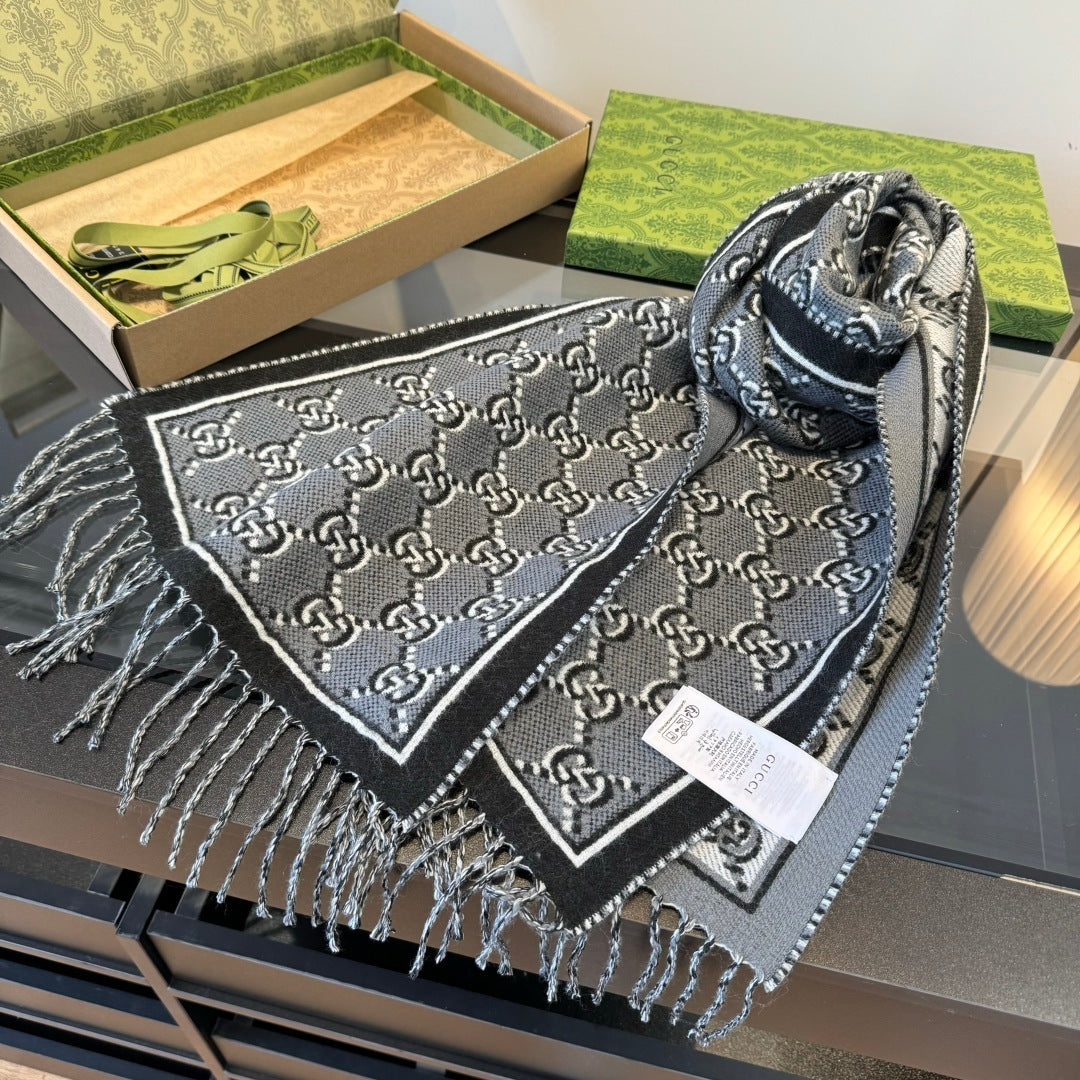 Gucci Double-Sided Wool Scarf
