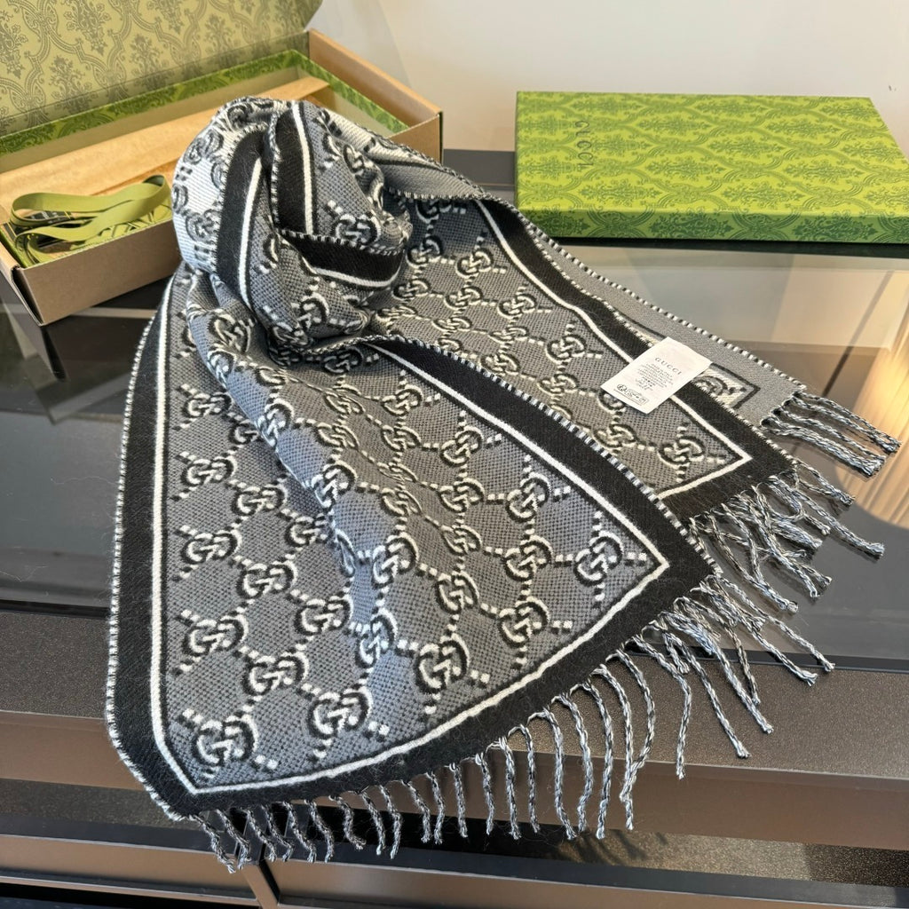 Gucci Double-Sided Wool Scarf