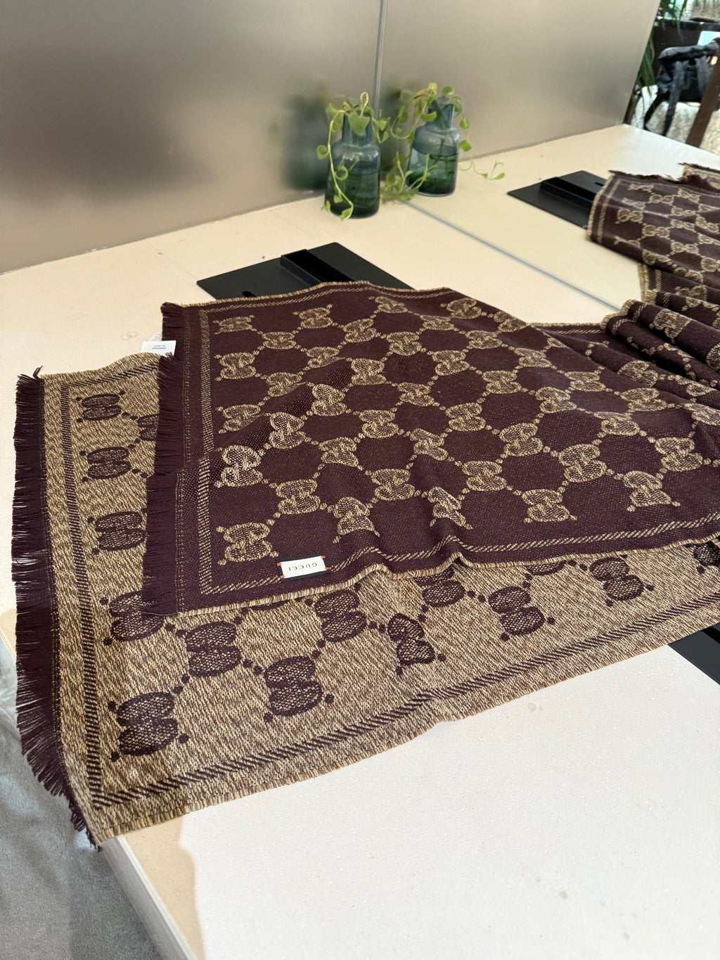 Gucci Wool Jacquard Scarf