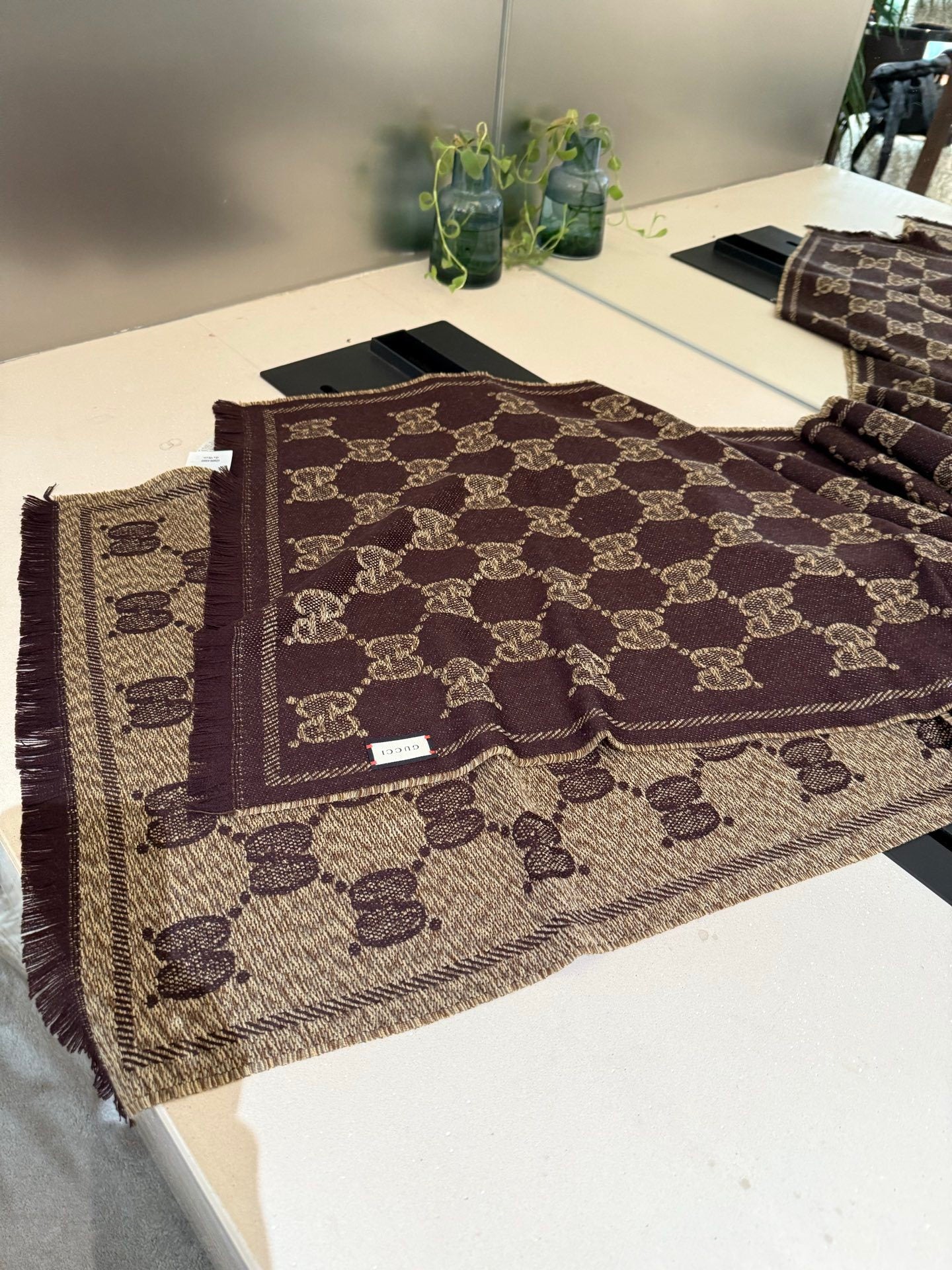 Gucci Wool Jacquard Scarf