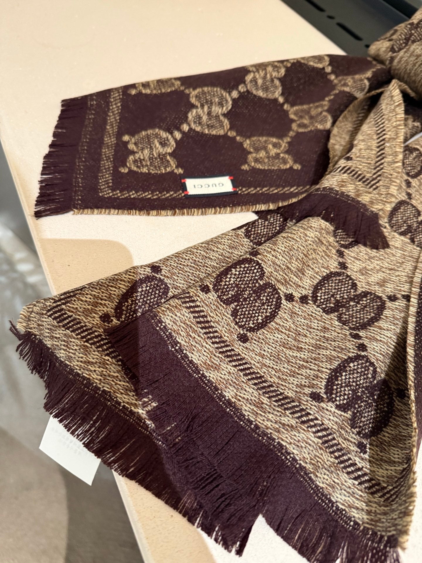 Gucci Wool Jacquard Scarf