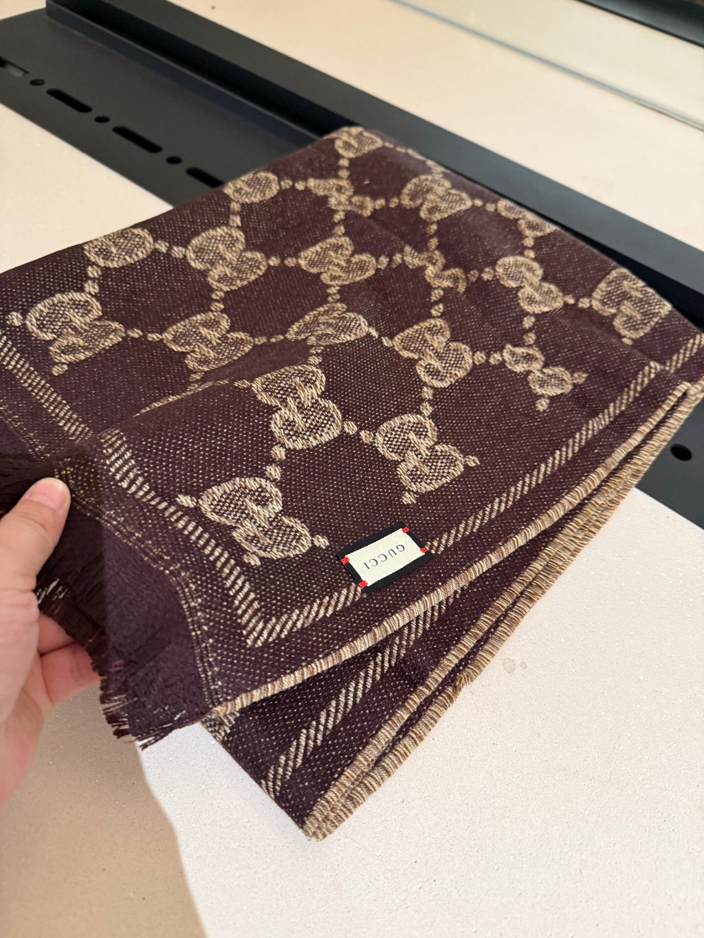 Gucci Wool Jacquard Scarf