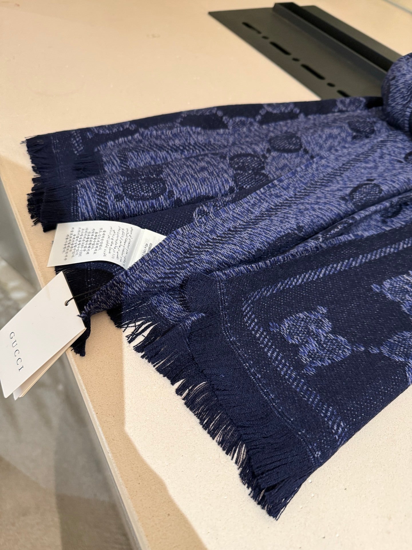 Gucci Wool Jacquard Scarf