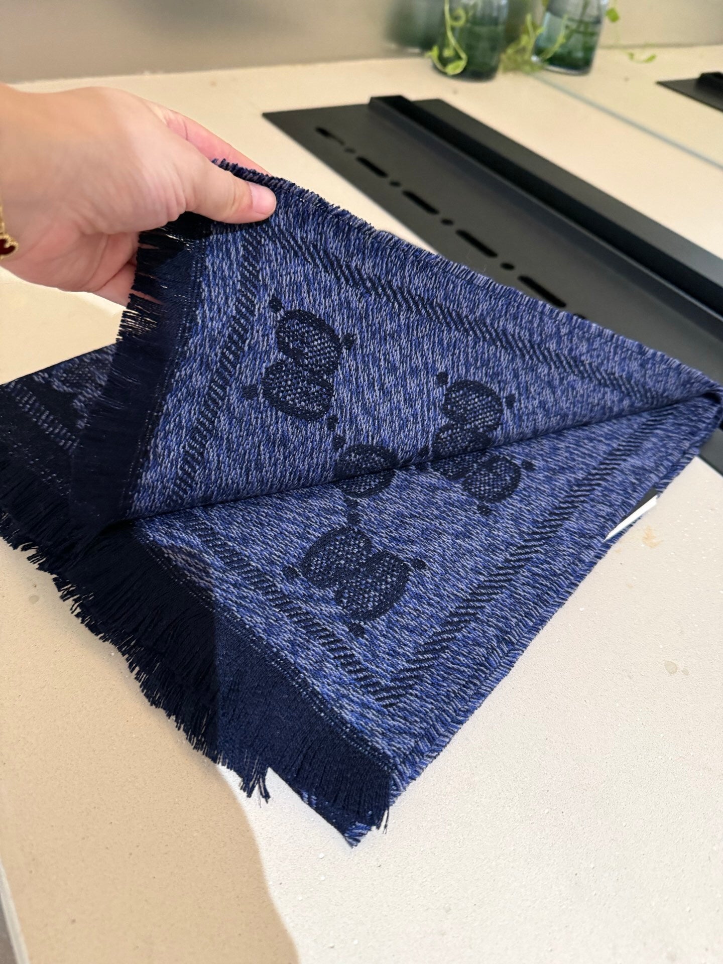 Gucci Wool Jacquard Scarf