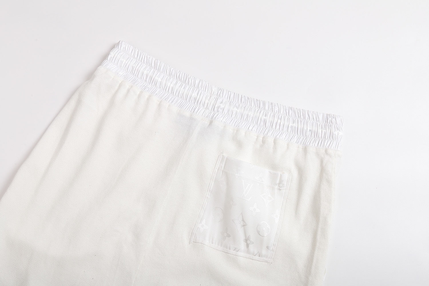Louis Vuitton Solid Color Drawstring Nylon Embellished Shorts