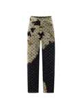 Louis Vuitton Faded Cloud Pattern Loose-Fitting Jeans