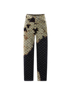 Louis Vuitton Faded Cloud Pattern Loose-Fitting Jeans
