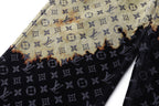 Louis Vuitton Faded Cloud Pattern Loose-Fitting Jeans