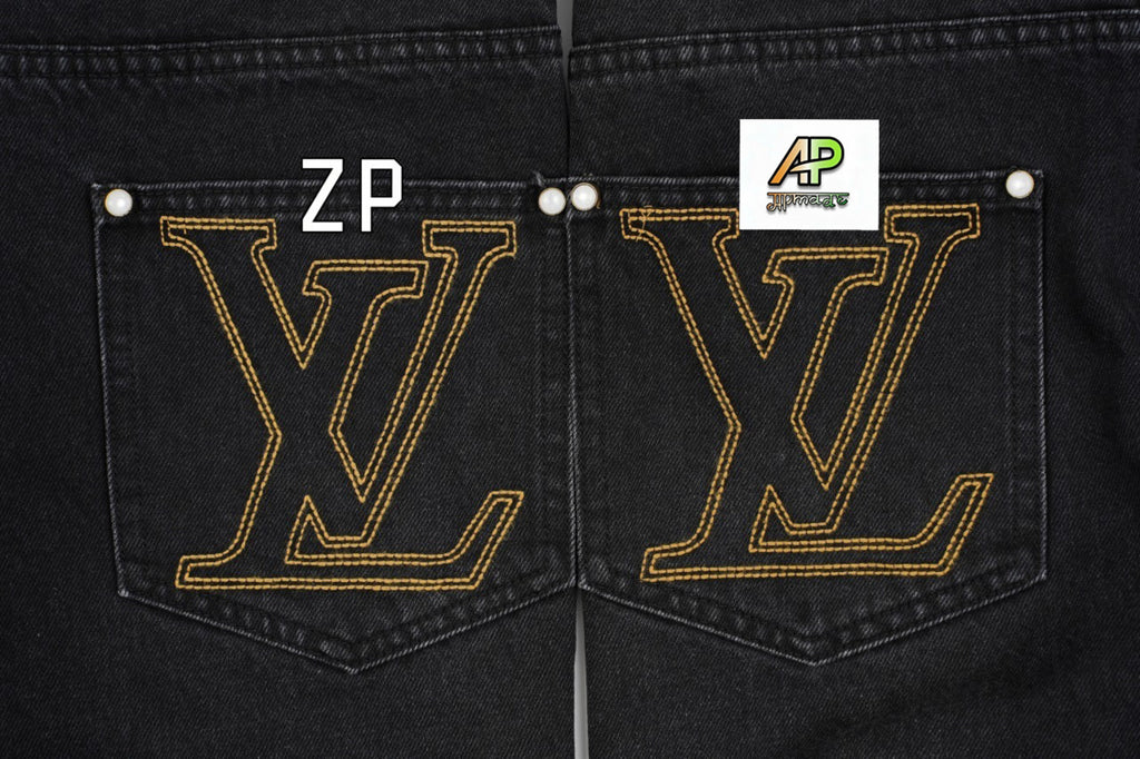 Louis Vuitton Monogrammed Letter Jeans