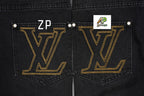 Louis Vuitton Monogrammed Letter Jeans