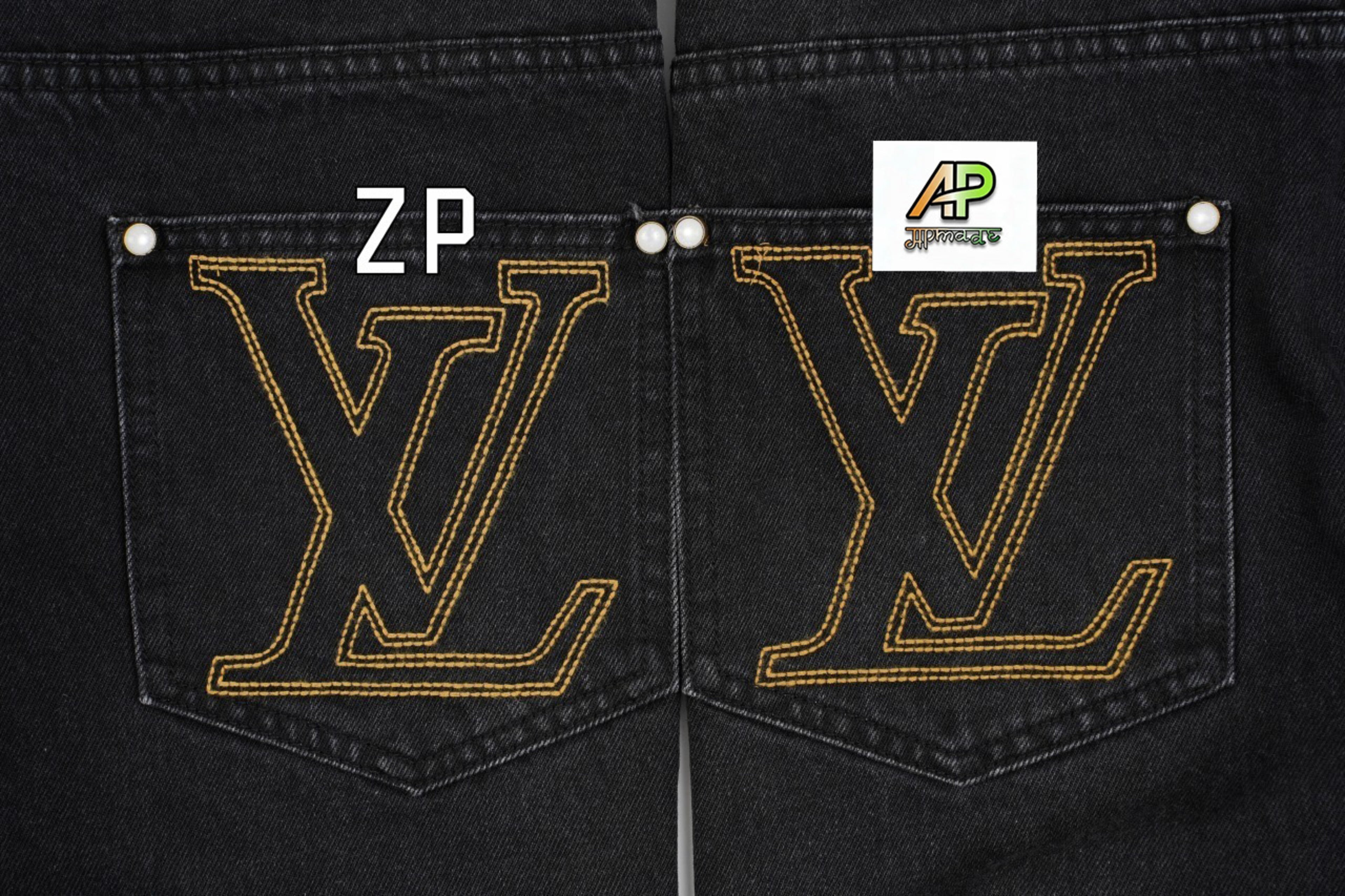 Louis Vuitton Monogrammed Letter Jeans