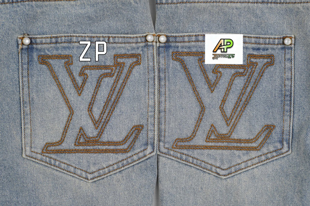 Louis Vuitton Jeans with Visible Stitching in Pockets