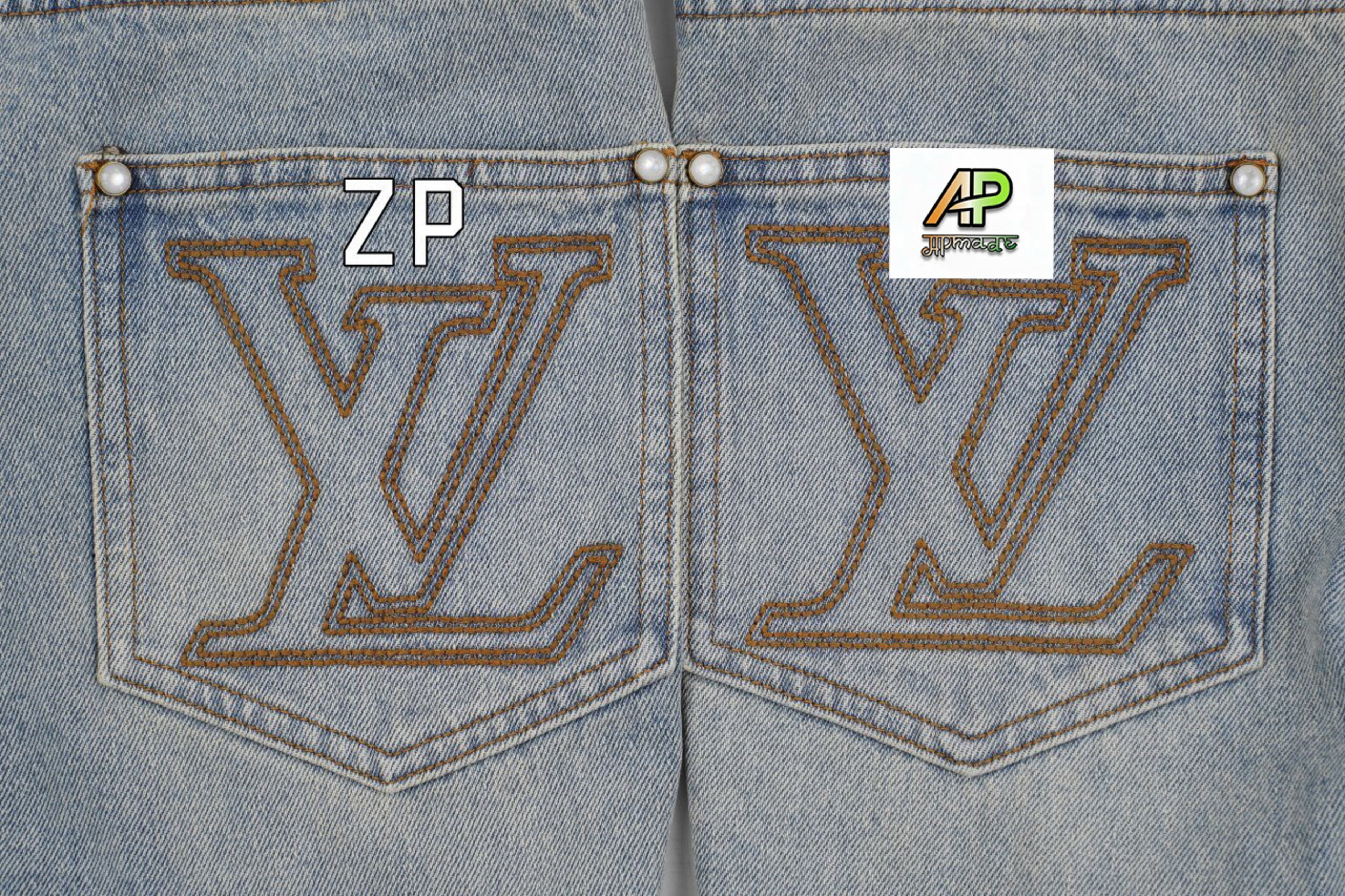 Louis Vuitton Jeans with Visible Stitching in Pockets