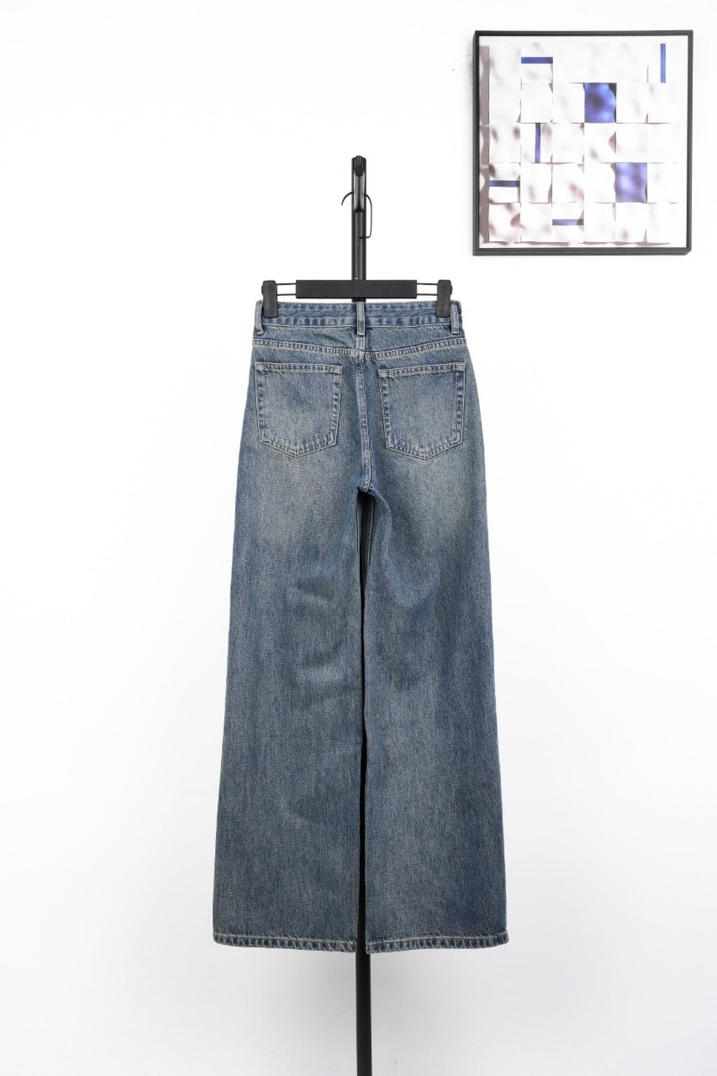 Louis Vuitton Labeled High-Waisted Straight Leg Jeans