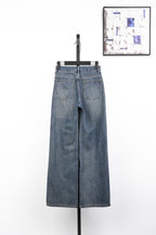 Louis Vuitton Labeled High-Waisted Straight Leg Jeans