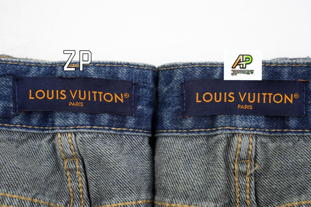 Louis Vuitton Labeled High-Waisted Straight Leg Jeans