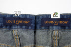 Louis Vuitton Labeled High-Waisted Straight Leg Jeans