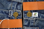 Louis Vuitton Labeled High-Waisted Straight Leg Jeans