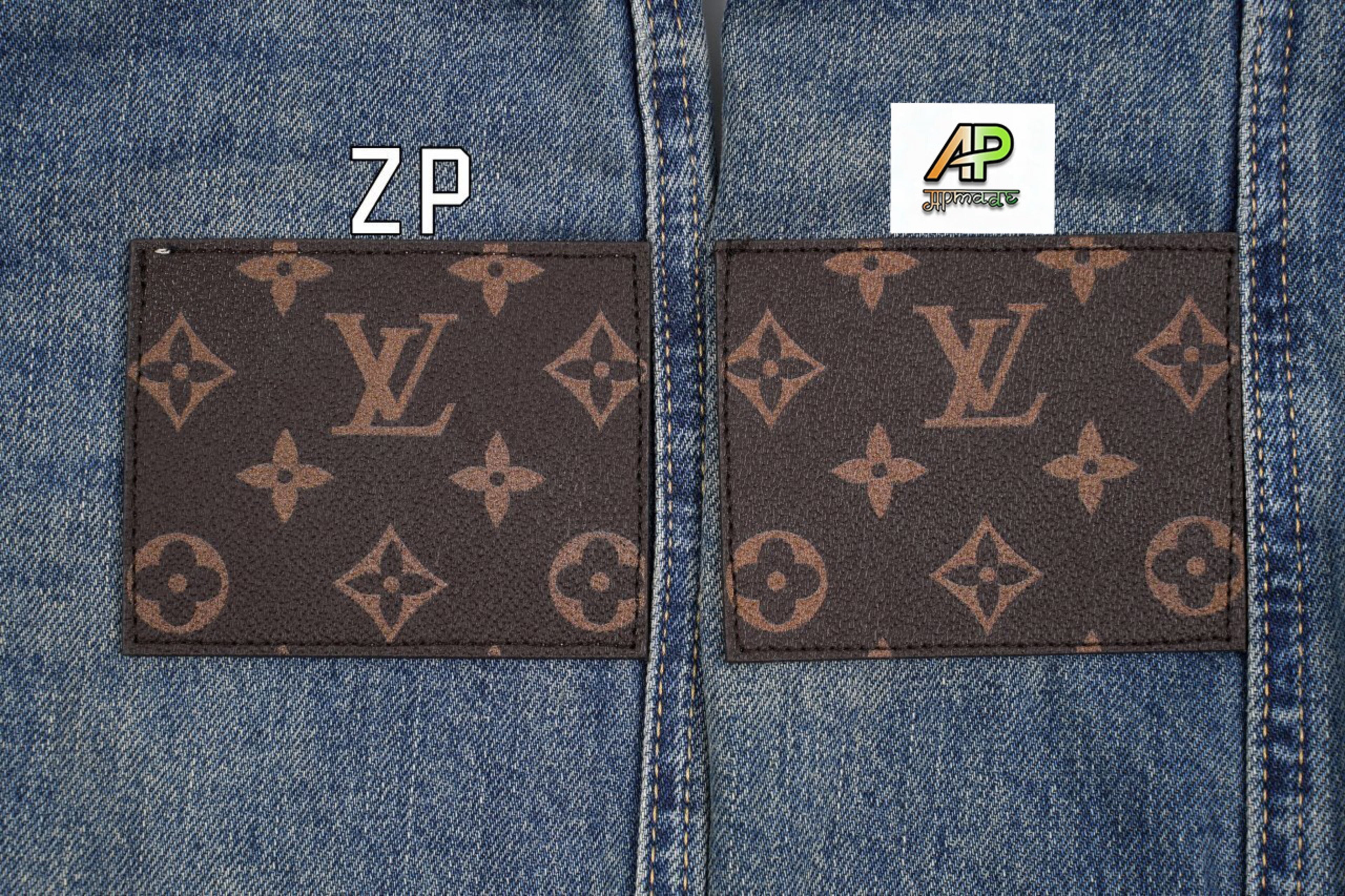 Louis Vuitton Labeled High-Waisted Straight Leg Jeans