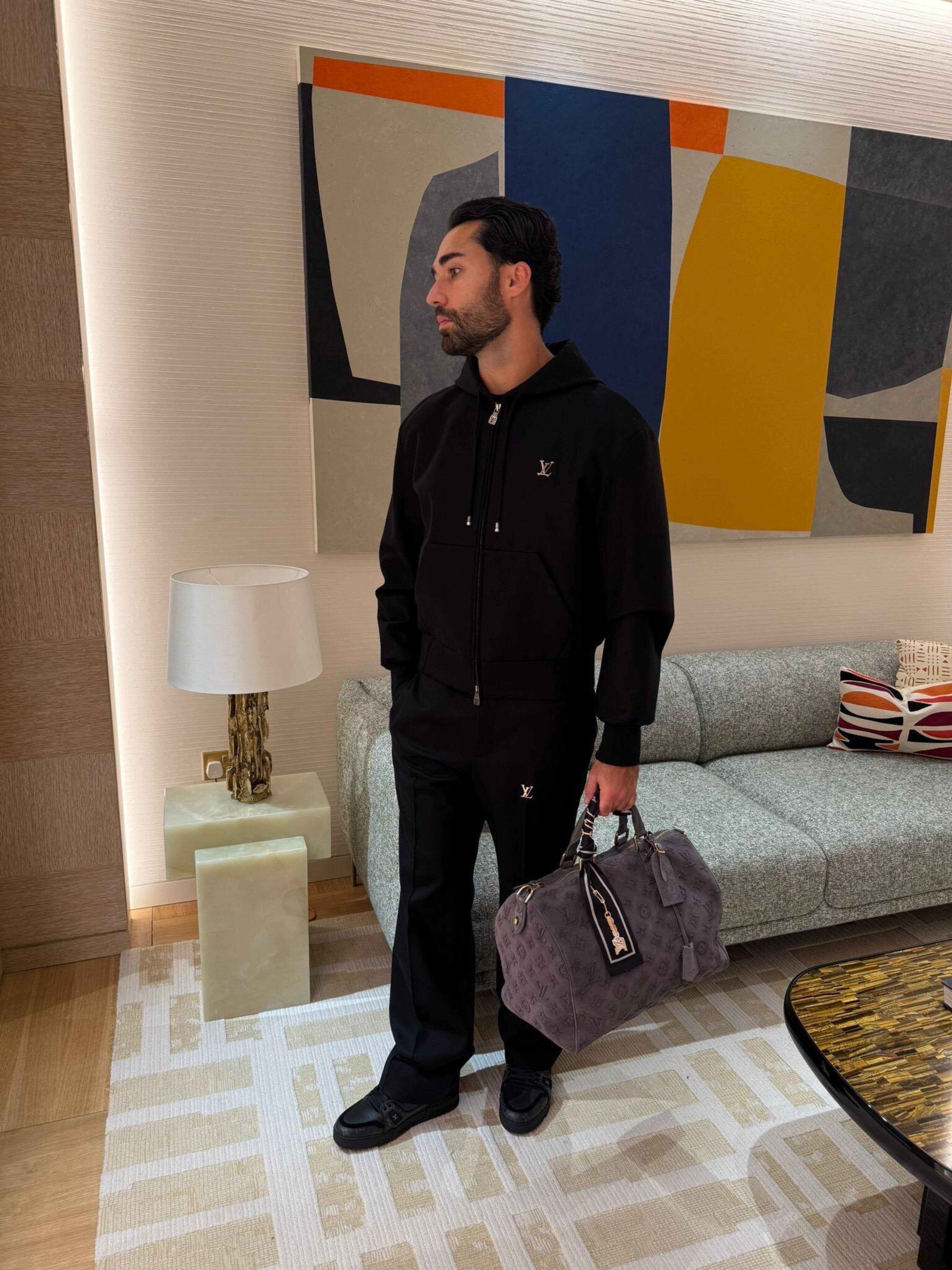 Louis Vuitton Hand-stitched Logo Tech Sports Pants