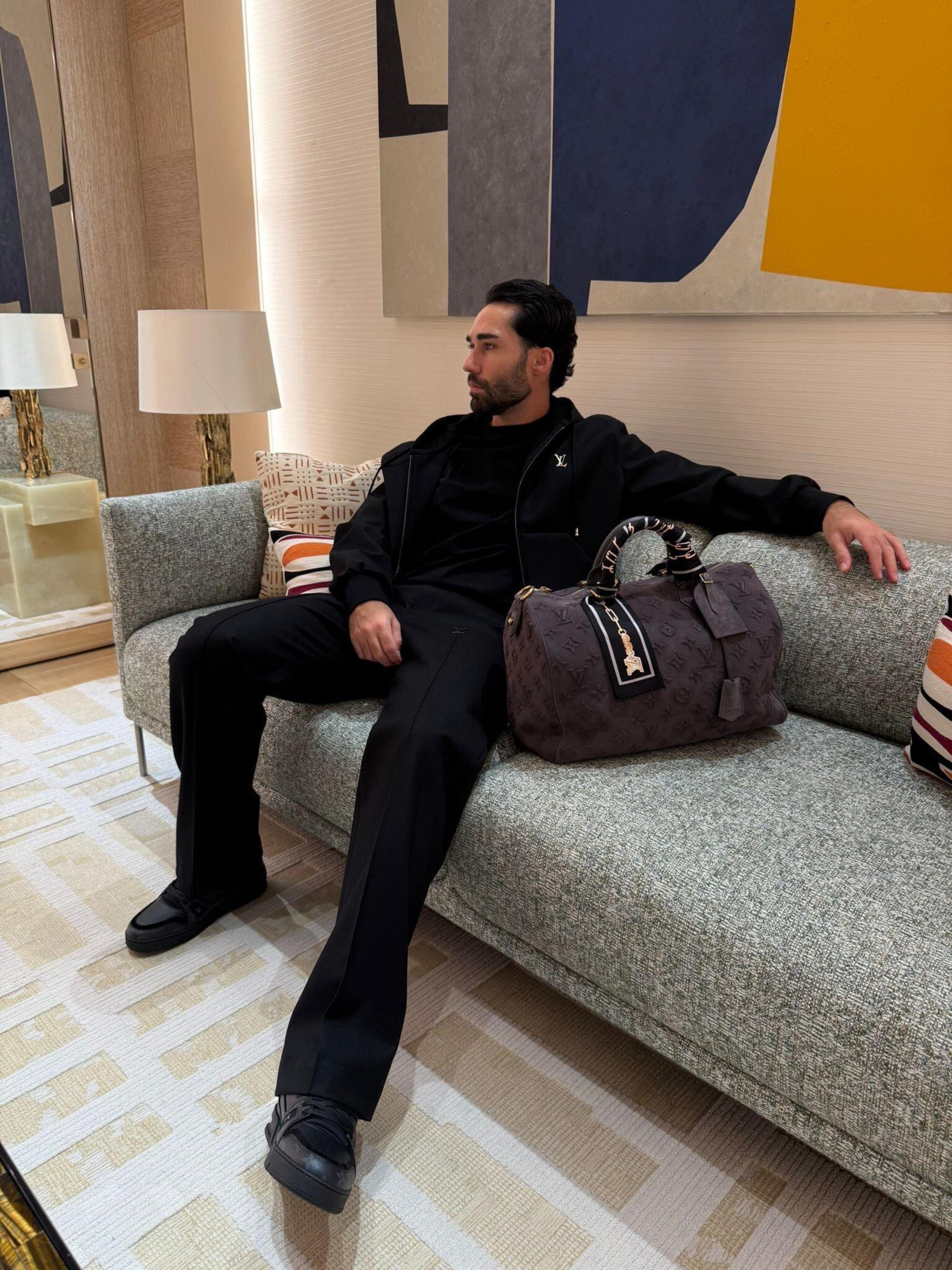 Louis Vuitton Hand-stitched Logo Tech Sports Pants