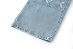 Louis Vuitton L Washed Distressed Denim Trousers