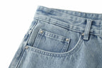 Louis Vuitton L Washed Distressed Denim Trousers