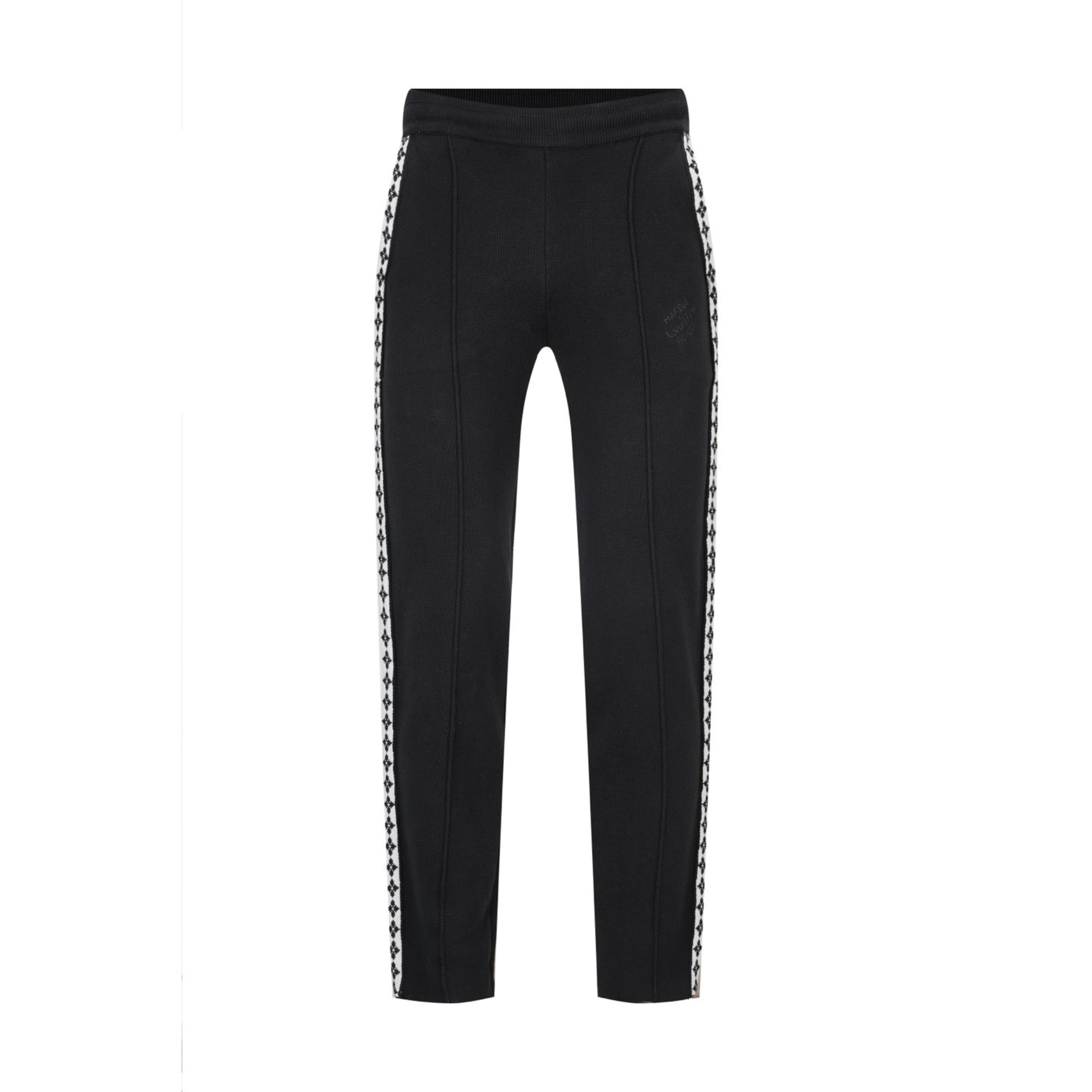 Louis Vuitton Preppy Style Knitted Embroidered Trousers