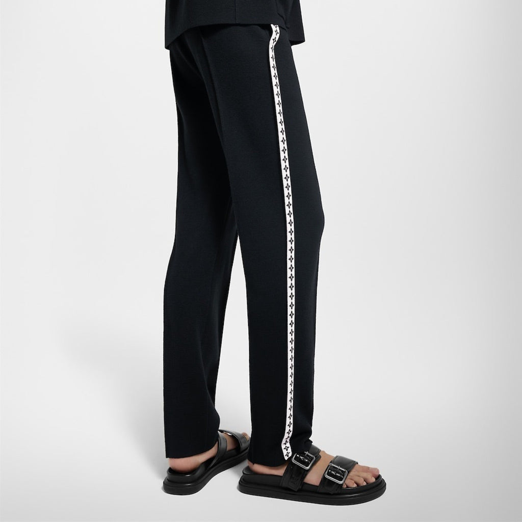 Louis Vuitton Preppy Style Knitted Embroidered Trousers