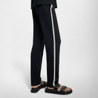 Louis Vuitton Preppy Style Knitted Embroidered Trousers