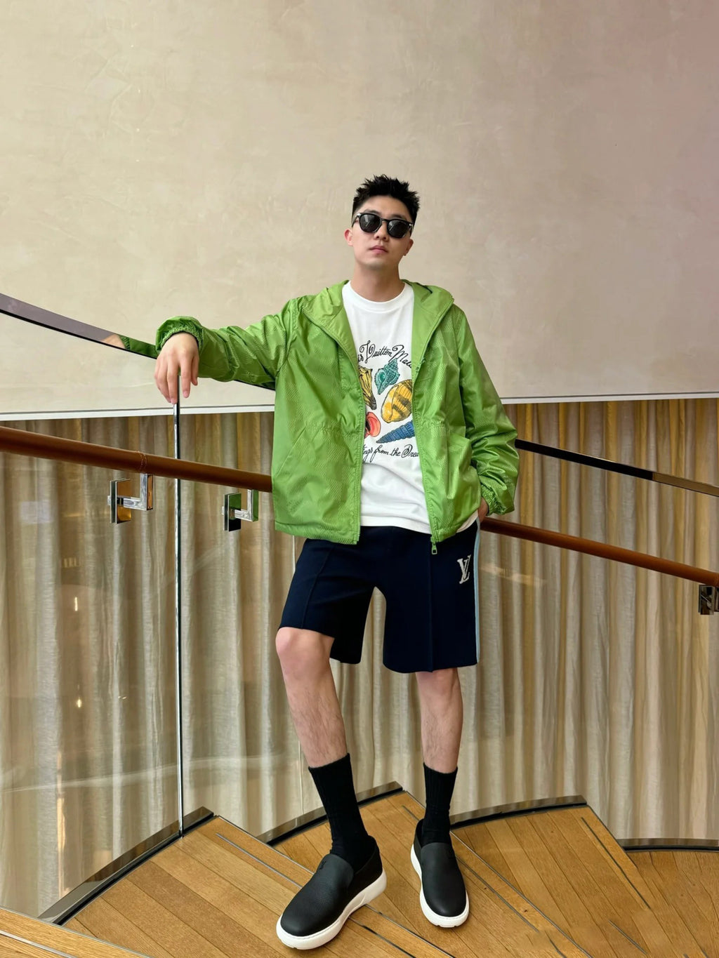 Louis Vuitton Logo Jacquard Elastic Shorts