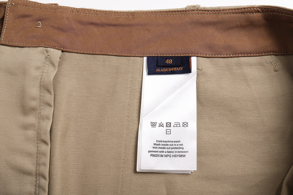Louis Vuitton Logo Patch Cotton Casual Shorts