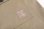 Louis Vuitton Logo Patch Cotton Casual Shorts