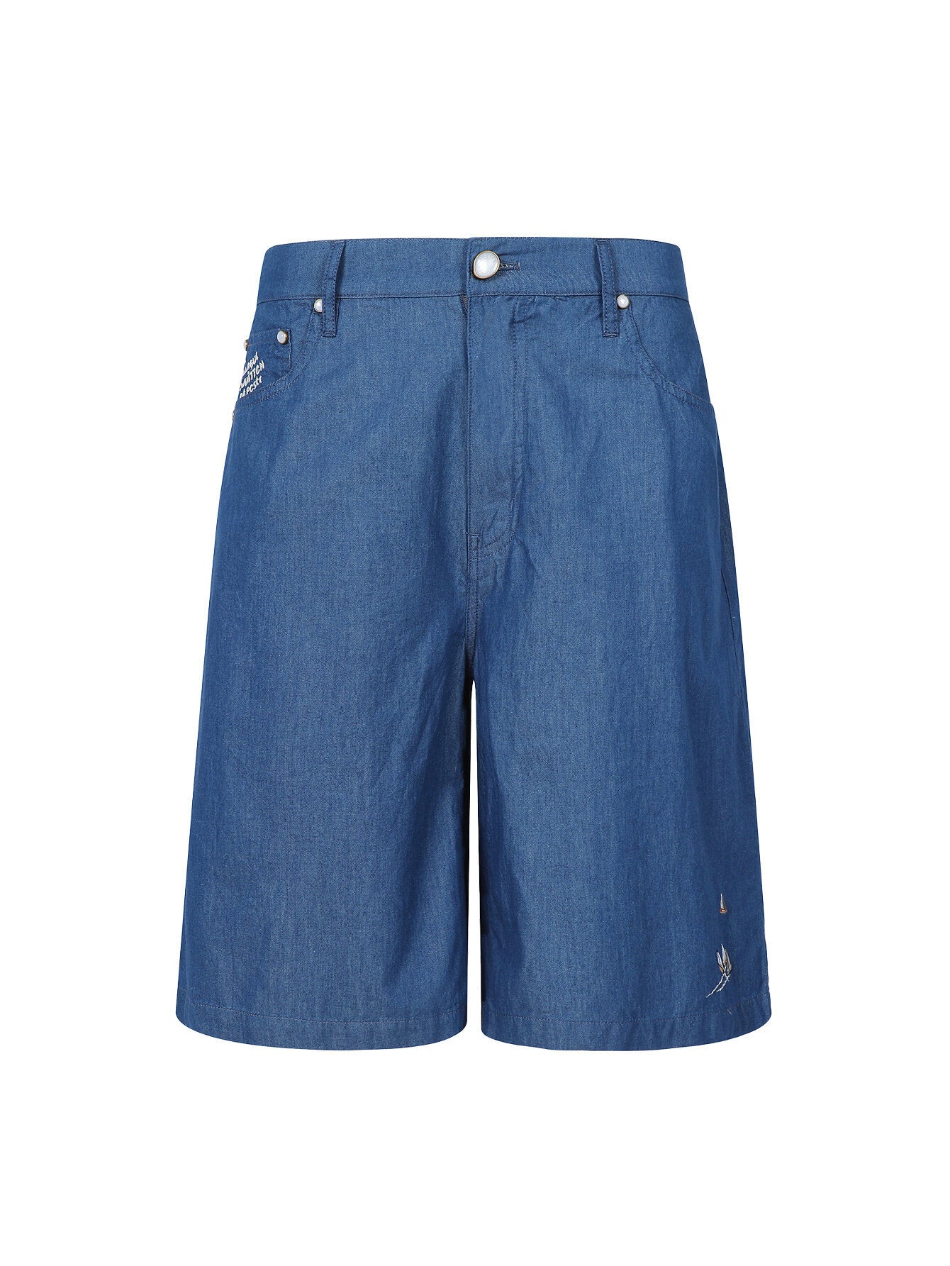Louis Vuitton Embroidered Chambray Shorts