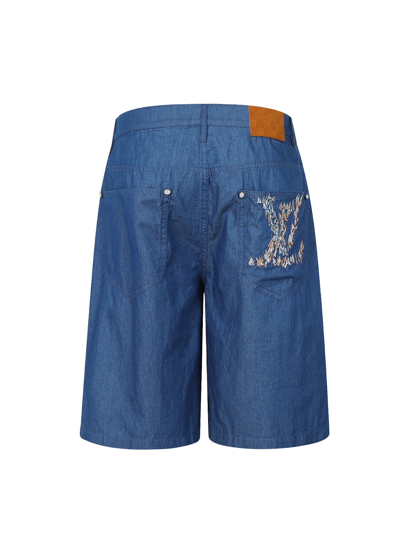 Louis Vuitton Embroidered Chambray Shorts