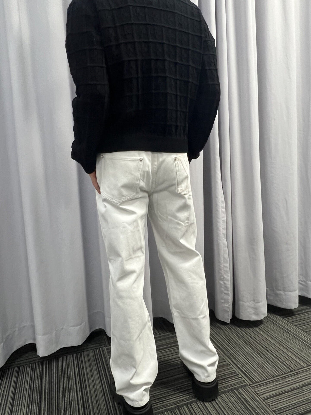 Louis Vuitton Embroidered Skateboard Jeans