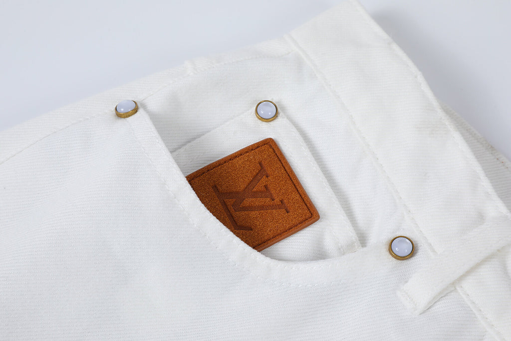 Louis Vuitton Embroidered Skateboard Jeans