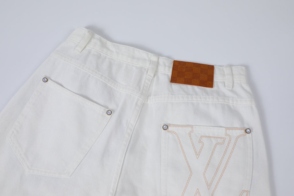 Louis Vuitton Embroidered Skateboard Jeans