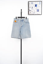 Louis Vuitton Pocket Exposed Stitching Monogram Denim Shorts