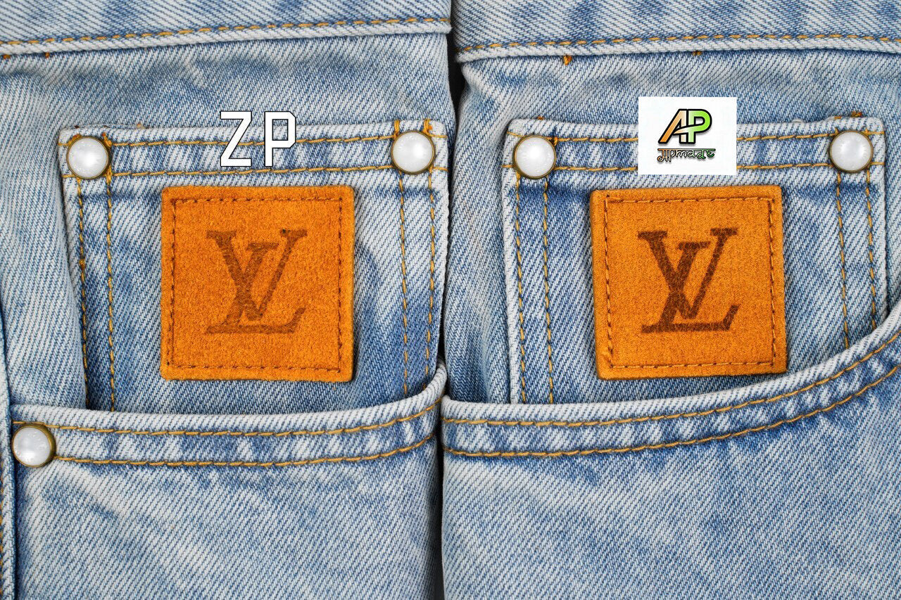 Louis Vuitton Pocket Exposed Stitching Monogram Denim Shorts