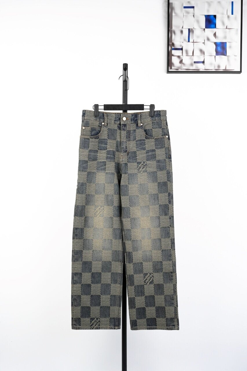 Louis Vuitton Damier Denim Skate Pants