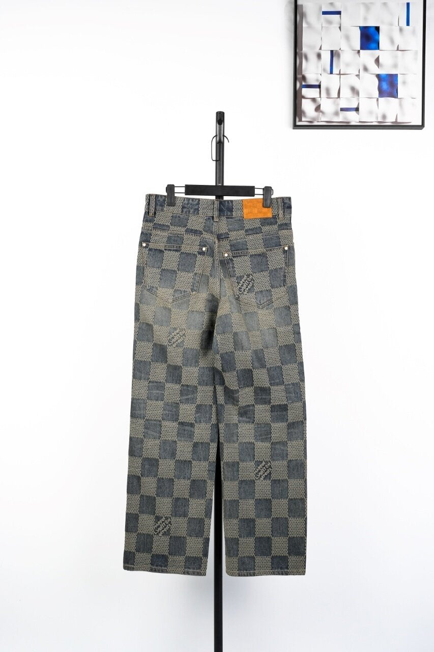 Louis Vuitton Damier Denim Skate Pants