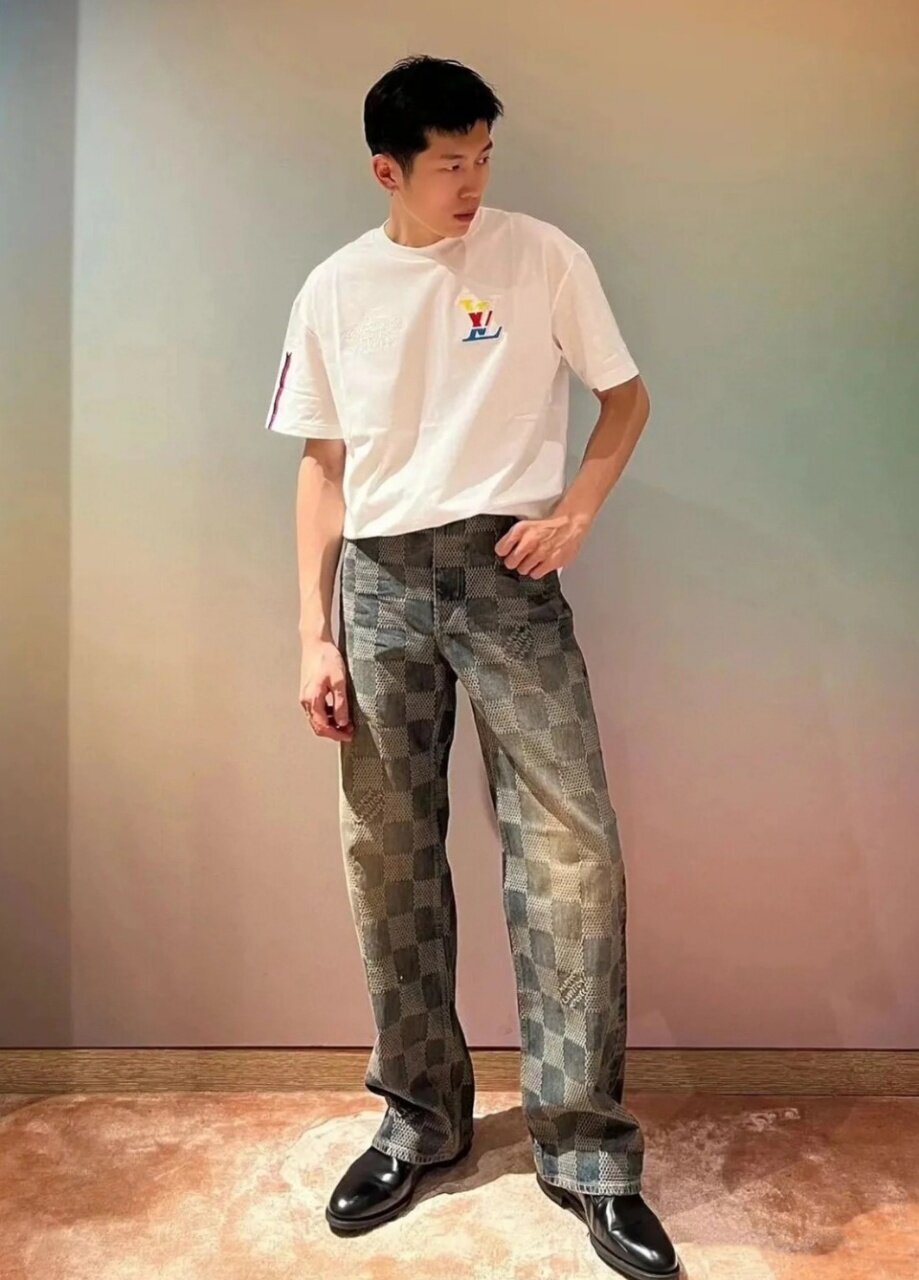 Louis Vuitton Damier Denim Skate Pants